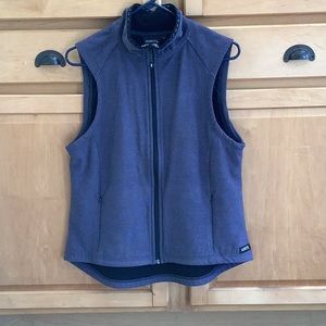 Kerrits riding vest, blue, size large.